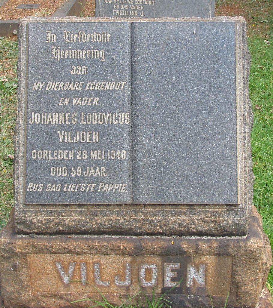 VILJOEN Johannes Lodovicus -1940