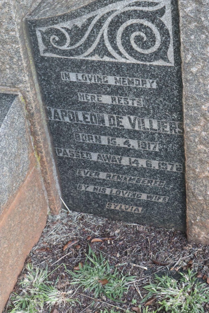 VILLIERS Napoleon, de 1917-1976
