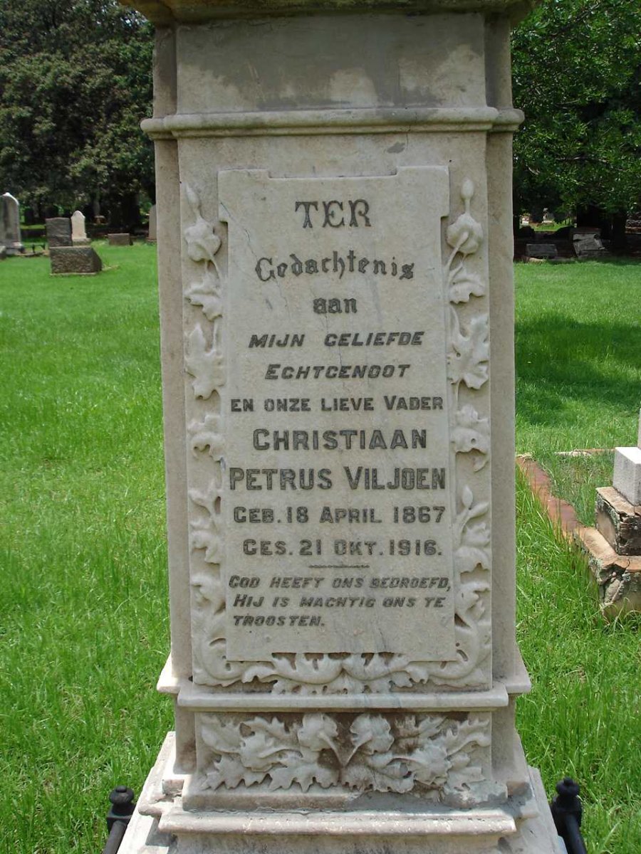 VILJOEN Christiaan Petrus 1867-1916