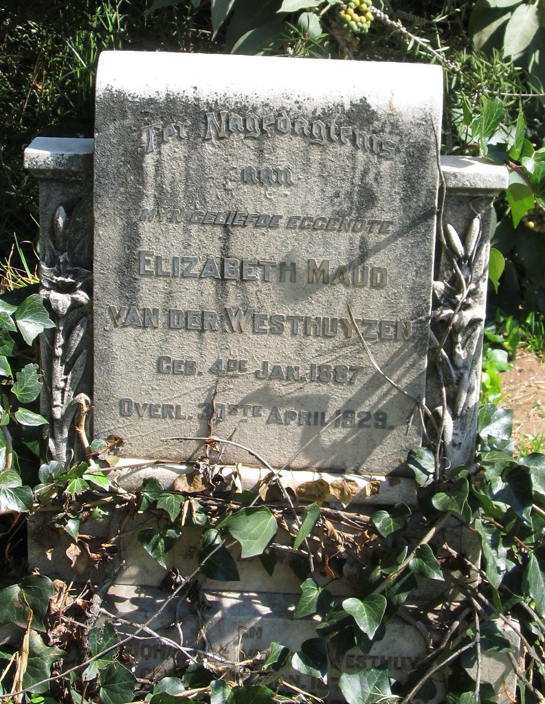 WESTHUYZEN Elizabeth Maud, van der 1867-1929