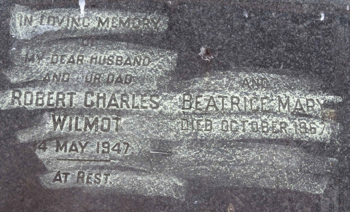 WILMOT Robert Charles -1947 &amp; Beatrice Mary -1967