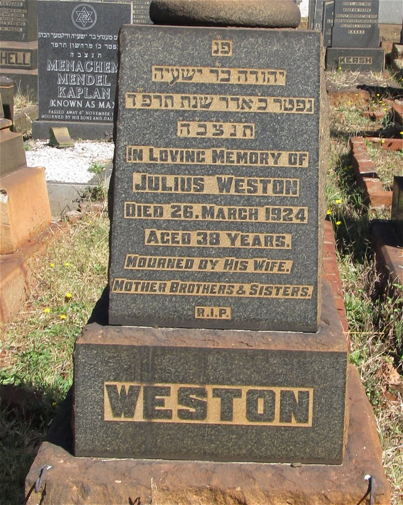 WESTON Julius -1924