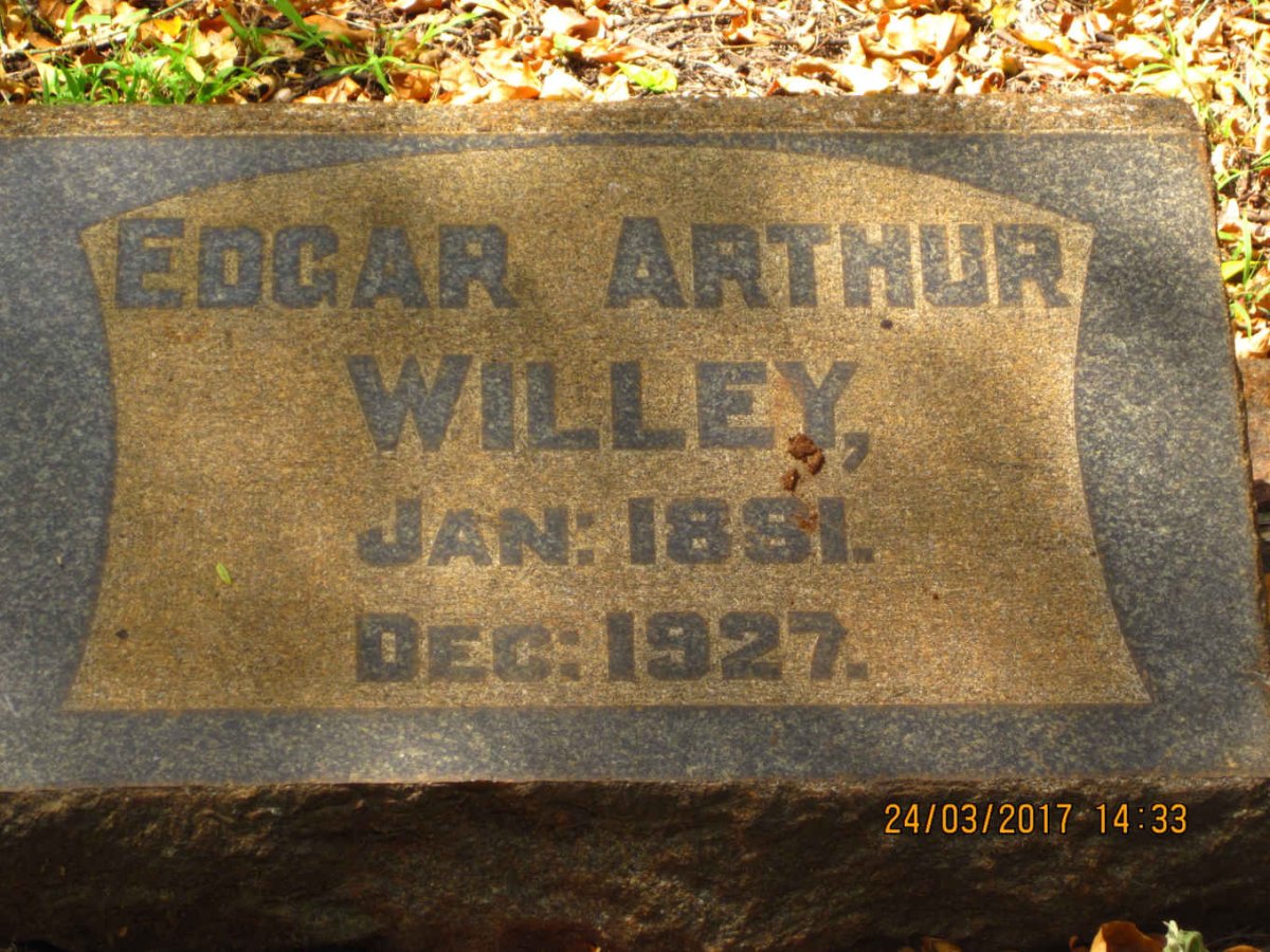 WILLEY Edgar Arthur 1881-1927