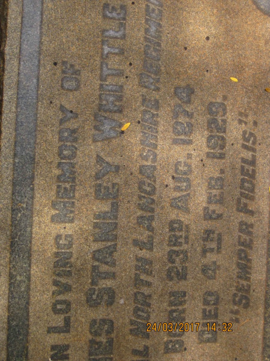 WHITTLE ?es Stanley 1874-1929