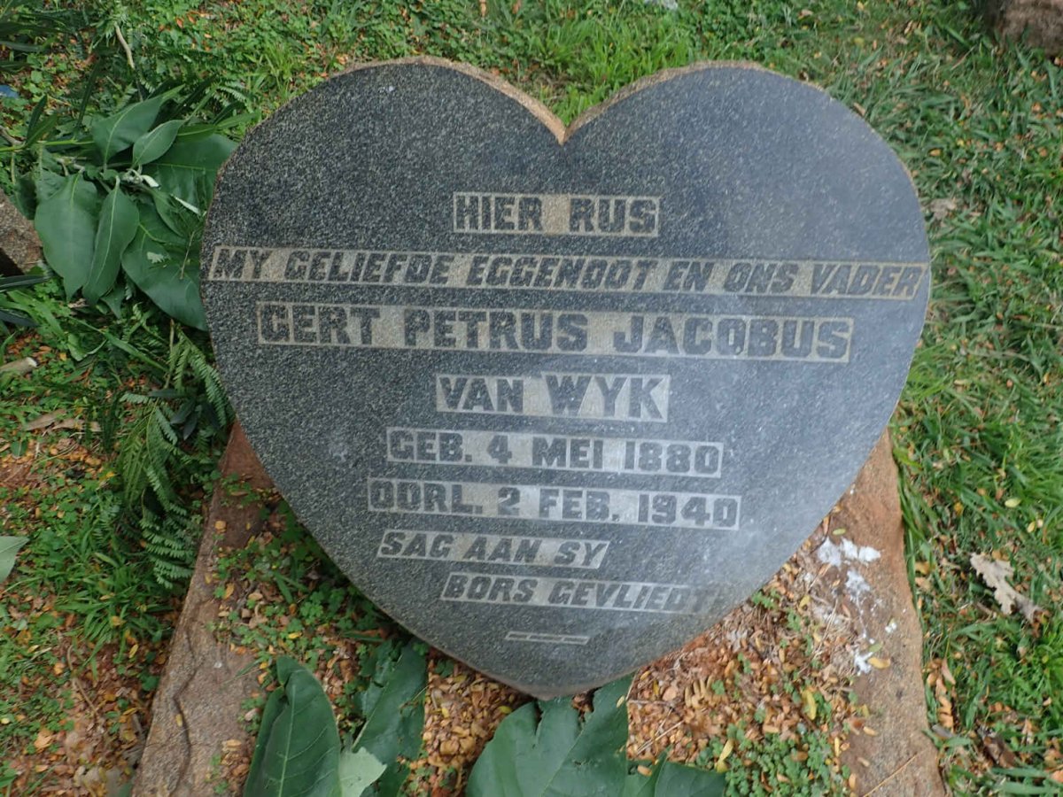 WYK Gert Petrus Jacobus, van 1880-1940