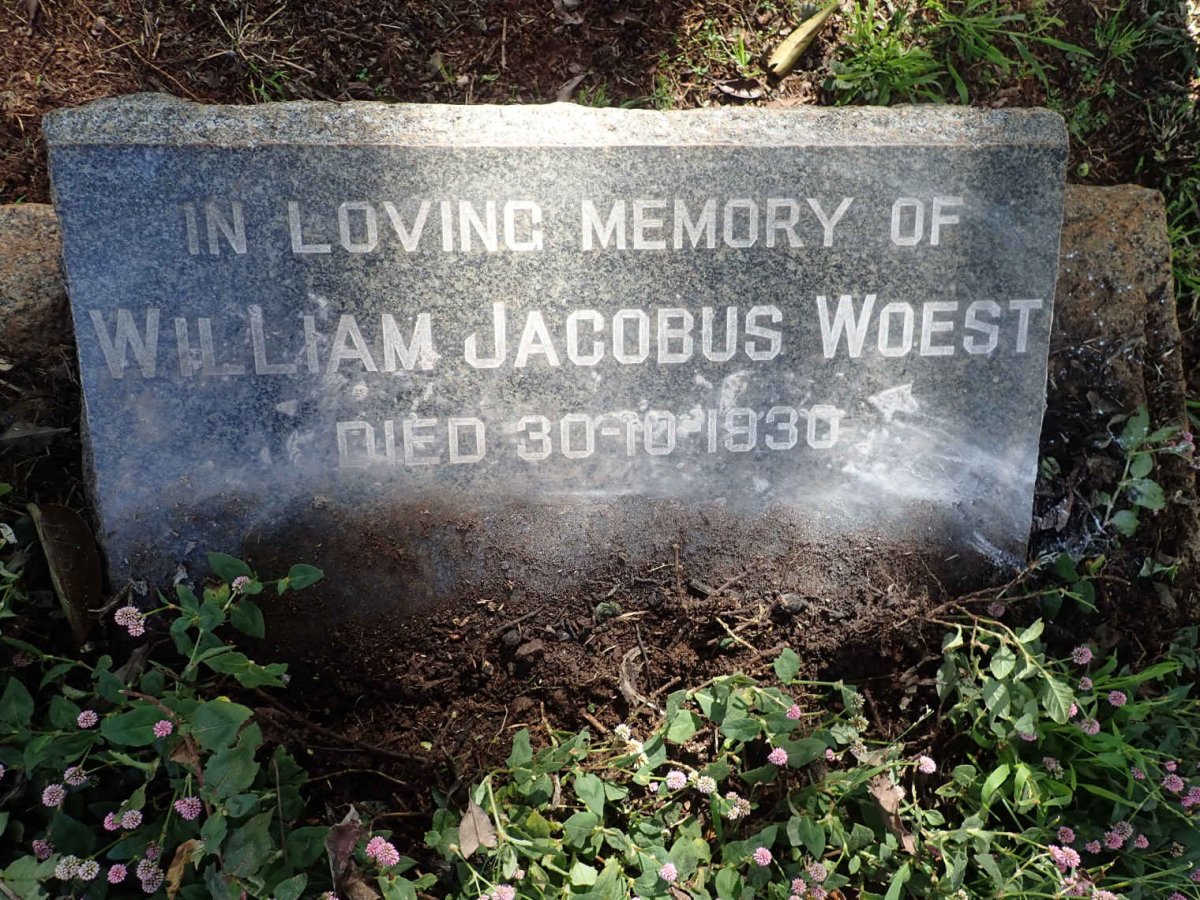 WOEST William Jacobus -1830