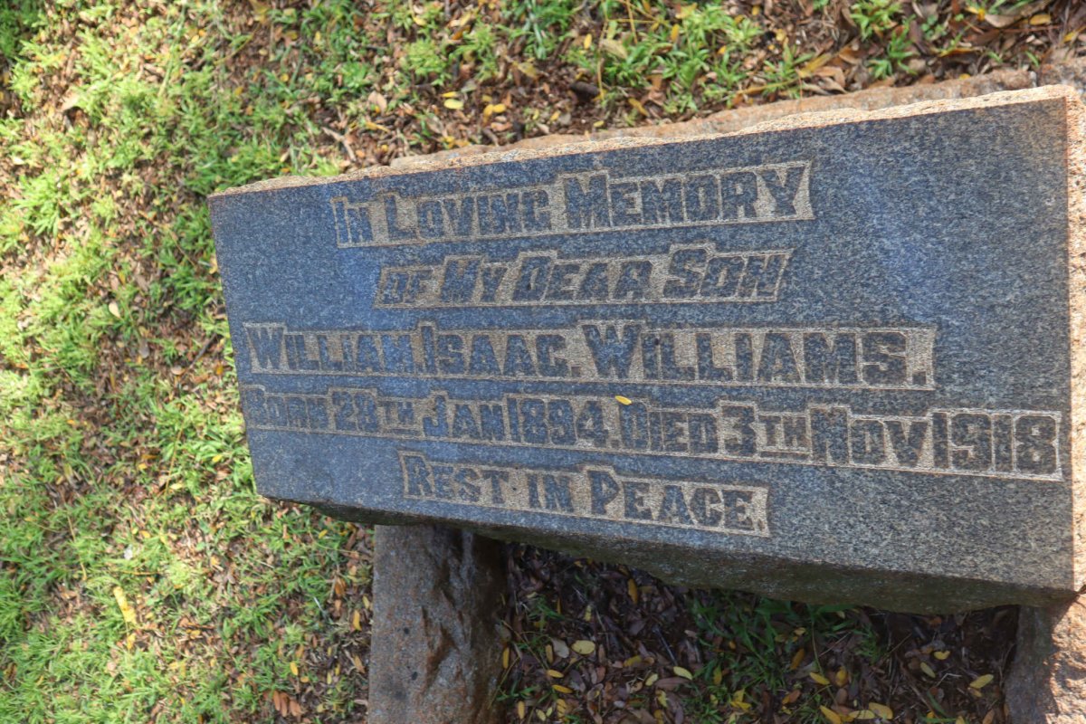WILLIAMS William Isaac 1894-1918
