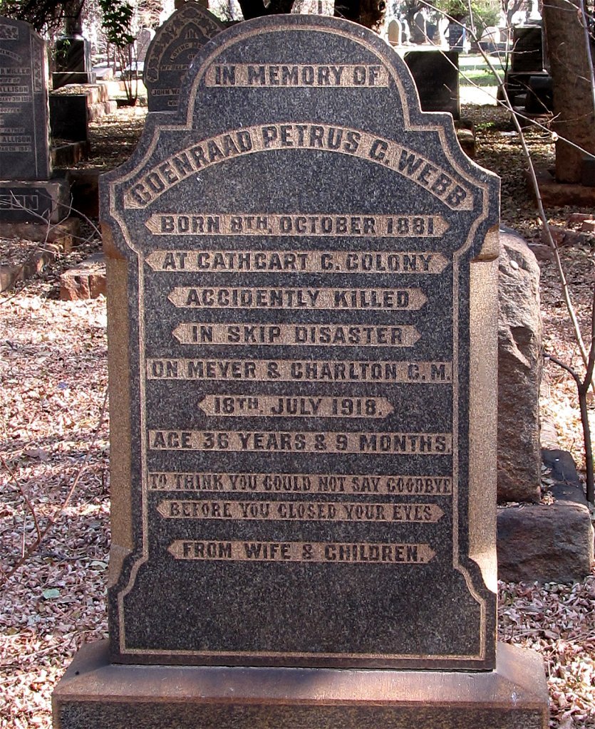 WEBB Coenraad Petrus C. 1881-1918