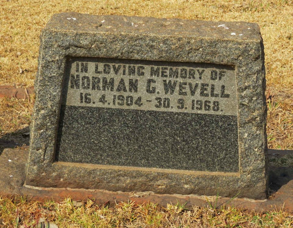 WEVELL Norman G. 1904-1968