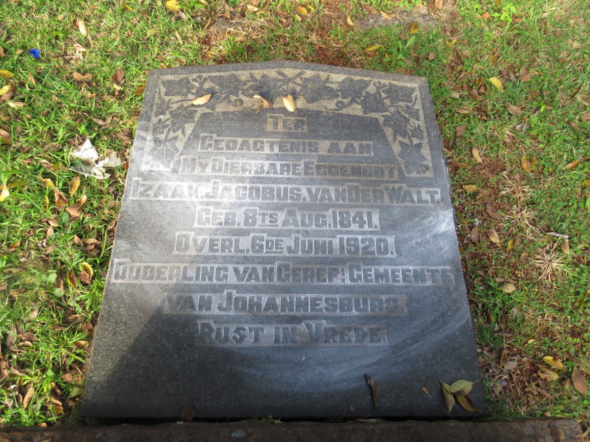 WALT Izaak Jacobus, van der 1841-1920
