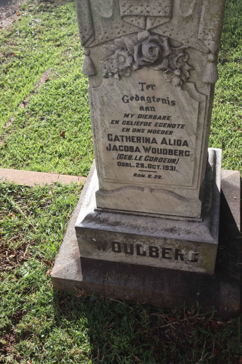 WOUDBERG Catherina Alida Jacoba nee LE CORDEUR -1931
