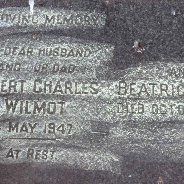 WILMOT Robert Charles -1947 &amp; Beatrice Mary -1967