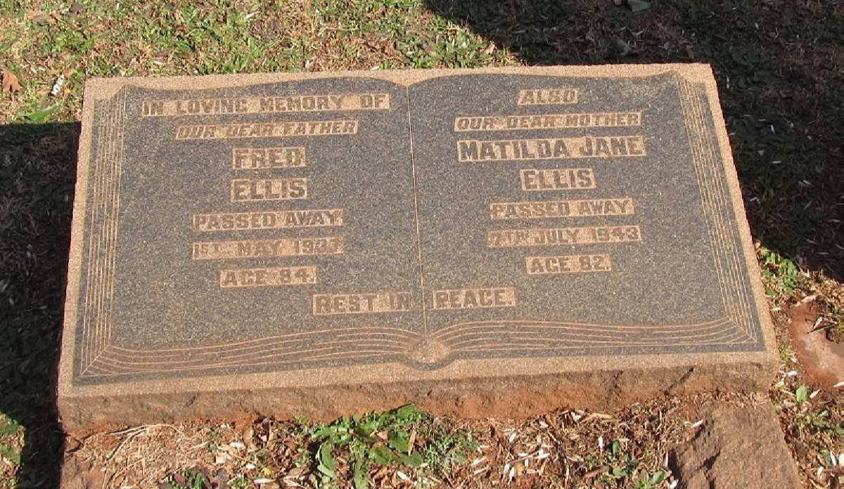 ELLIS Fred -1933 &amp; Matilda Jane -1943