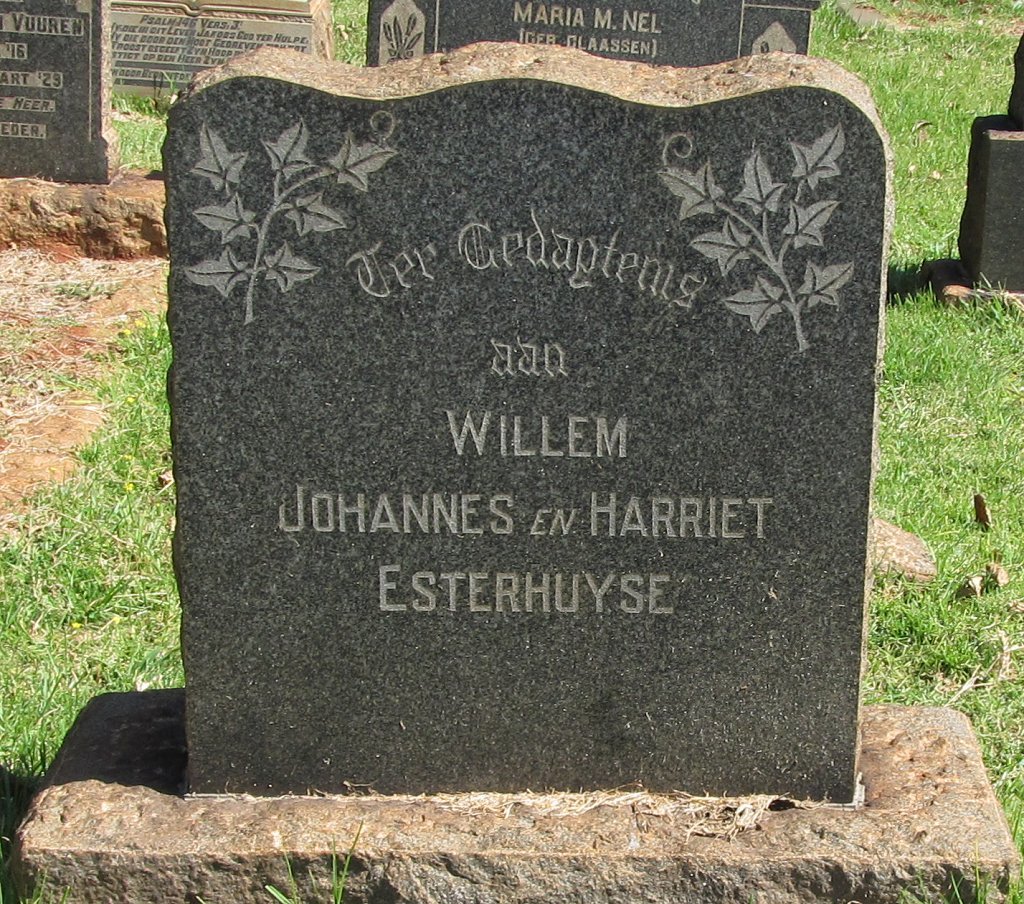 ESTERHUYSE Willem Johannes :: ESTERHUYSE Harriet