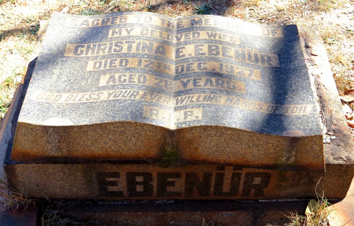 EBENÜR Christina E. -1927