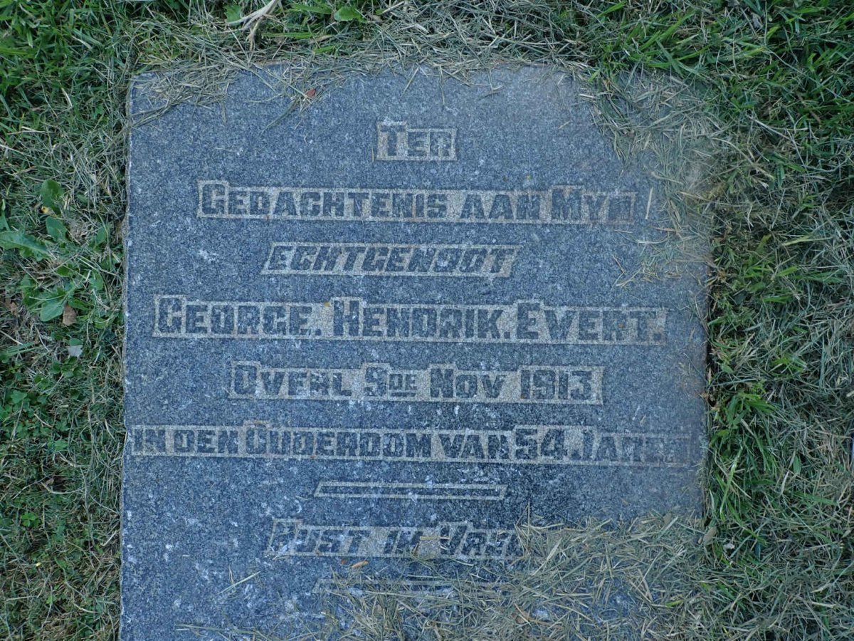 EVERT George Hendrik -1913