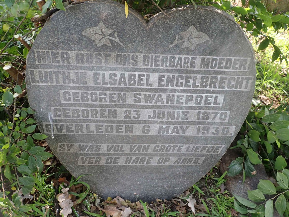 ENGELBRECHT Luithje Elsabel nee SWANEPOEL 1870-1930