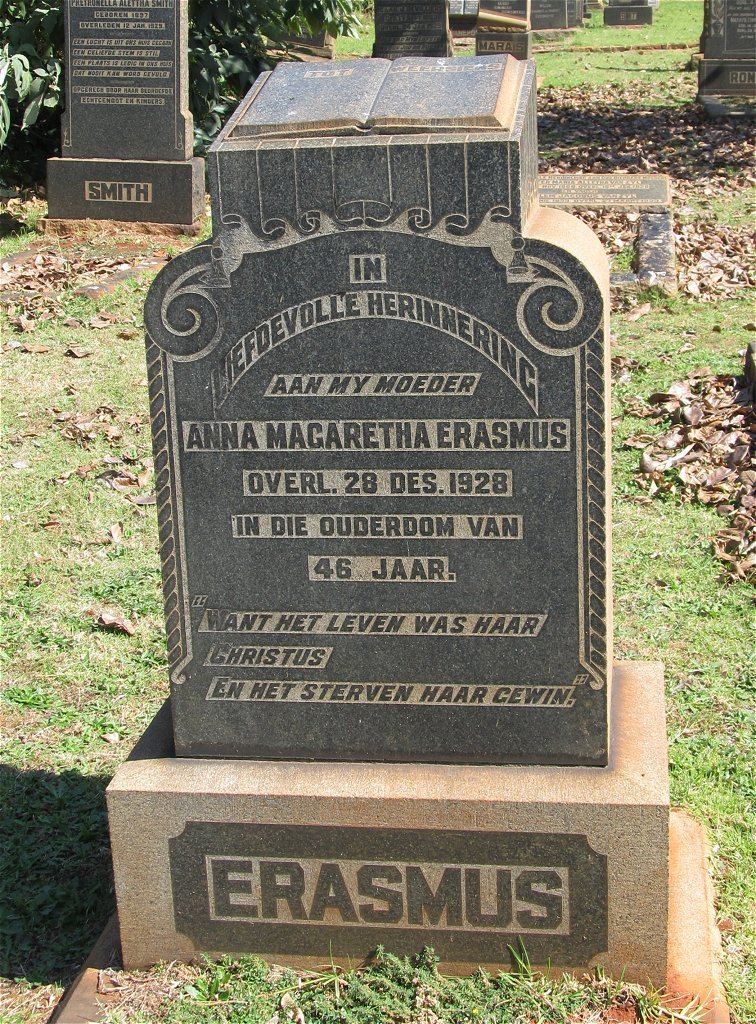 ERASMUS Anna Magaretha -1928