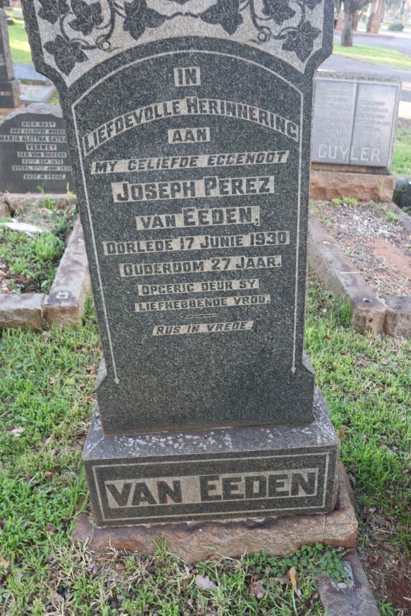 EEDEN Perez Joseph, van -1930