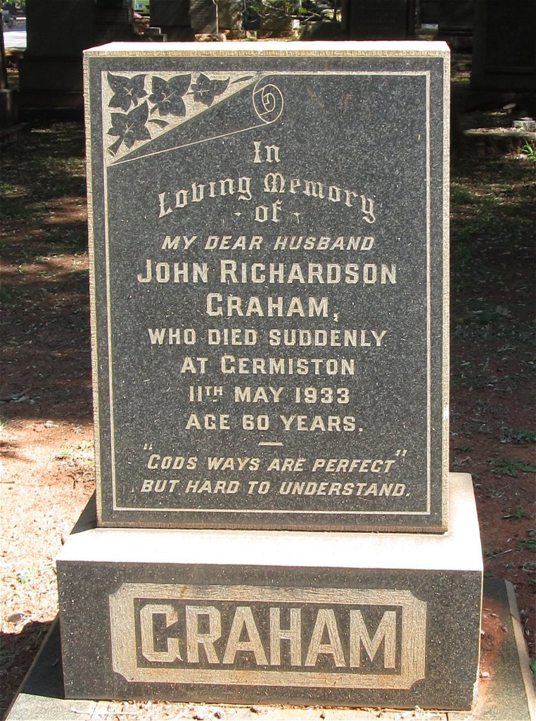 GRAHAM John Richardson -1933