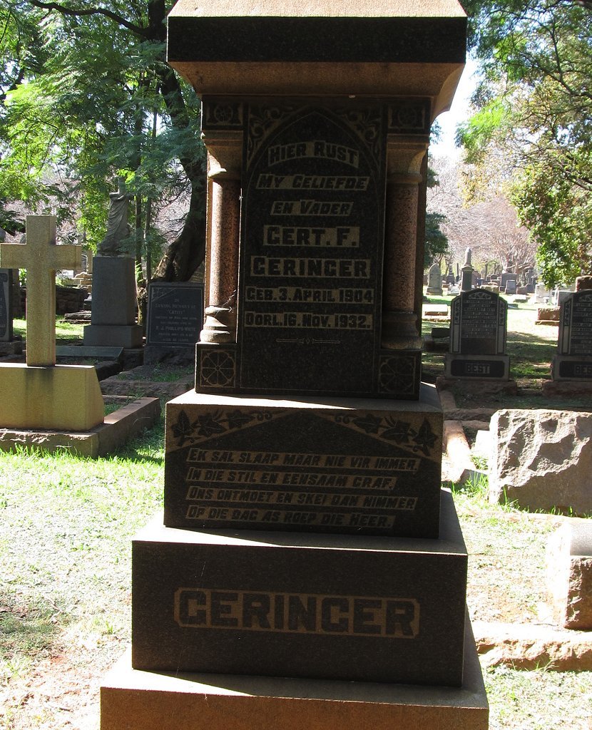 GERINGER Gert F. 1904-1932