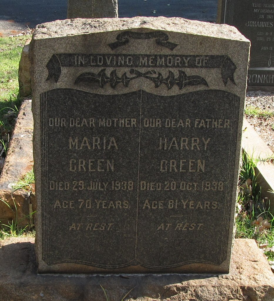 GREEN Harry -1938 &amp; Maria -1938