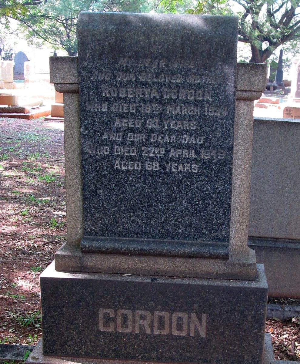 GORDON ? -1949 &amp; Roberta -19?4