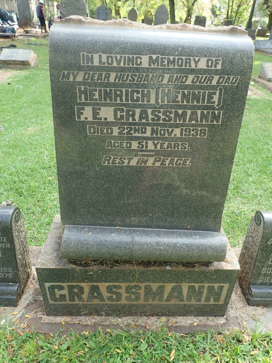 GRASSMANN Heinrich F.E. -1938