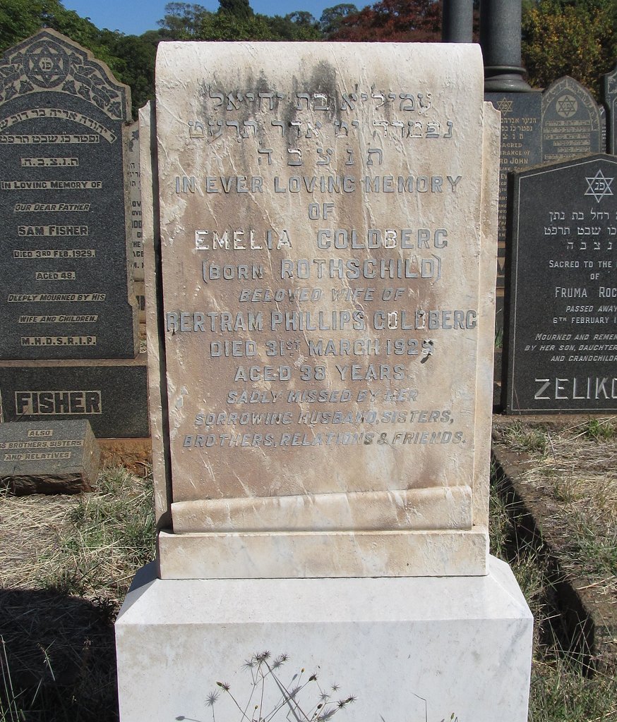 GOLDBERG Emelia nee ROTHSCHILD -192?