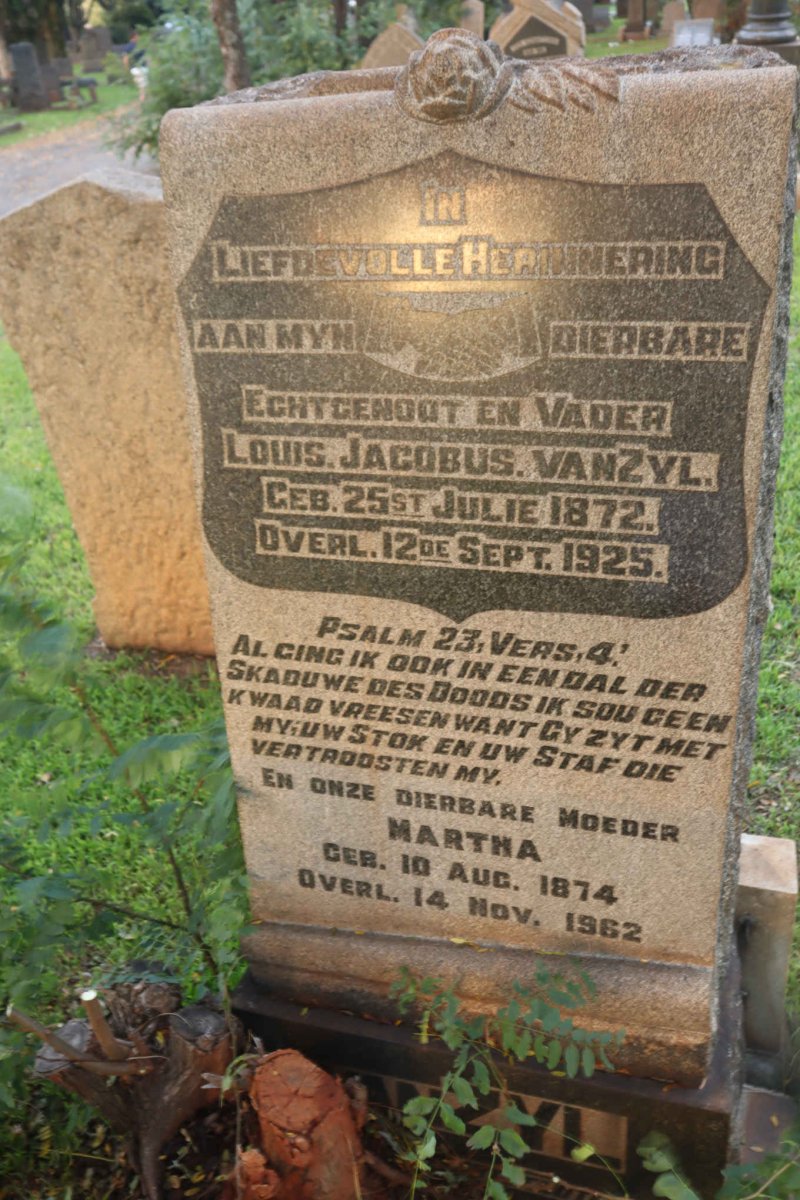 ZYL Louis Jacobus, van 1872-1925 &amp; Martha 1874-1962