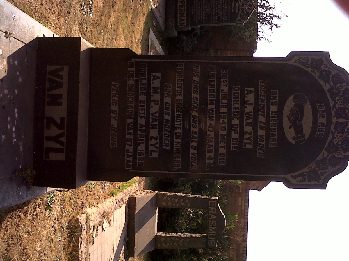 ZYL A.J., van 1893-1940 &amp; A.M.P. 1893-1980