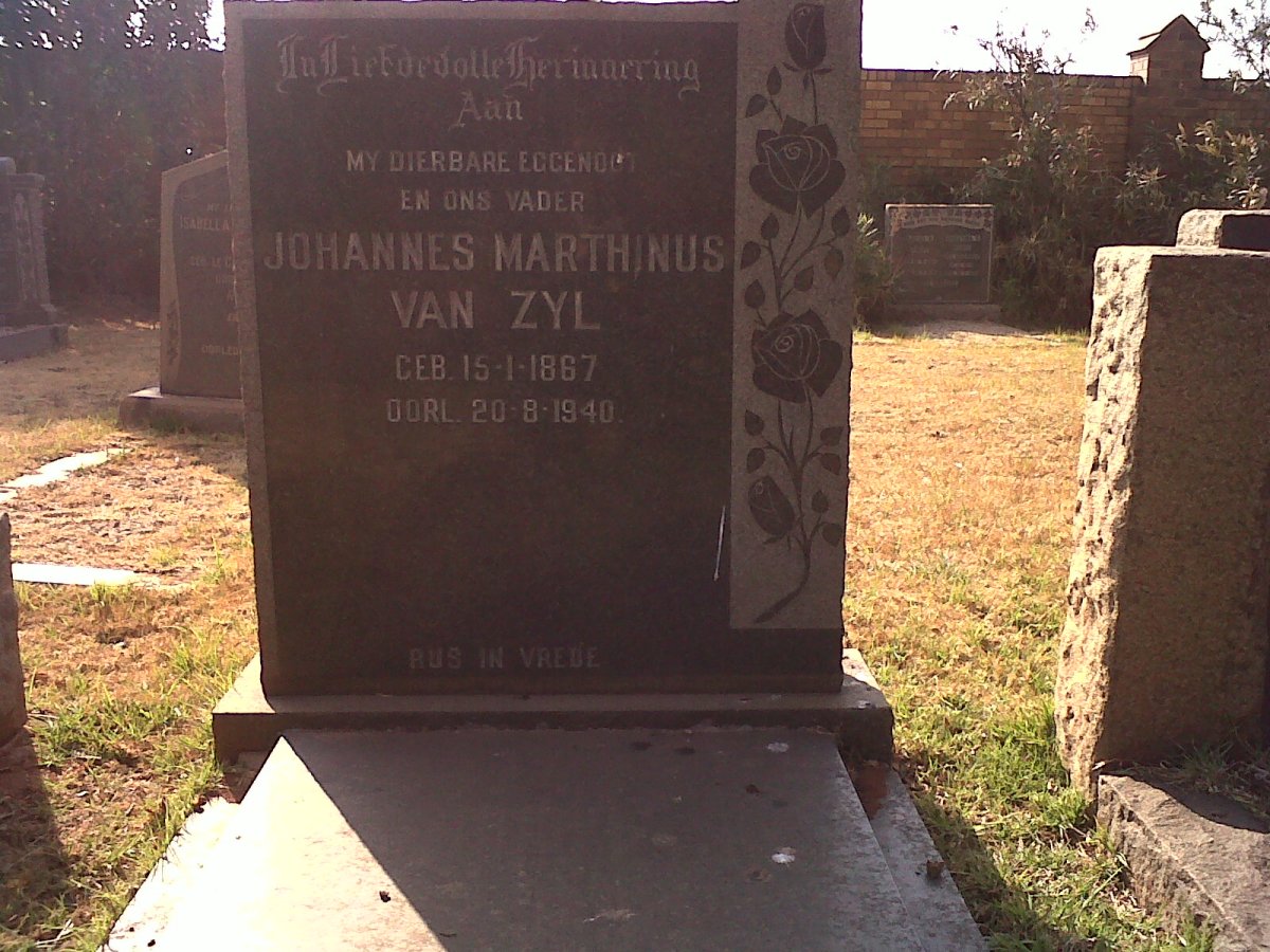 ZYL Johannes Marthinus, van 1867-1940