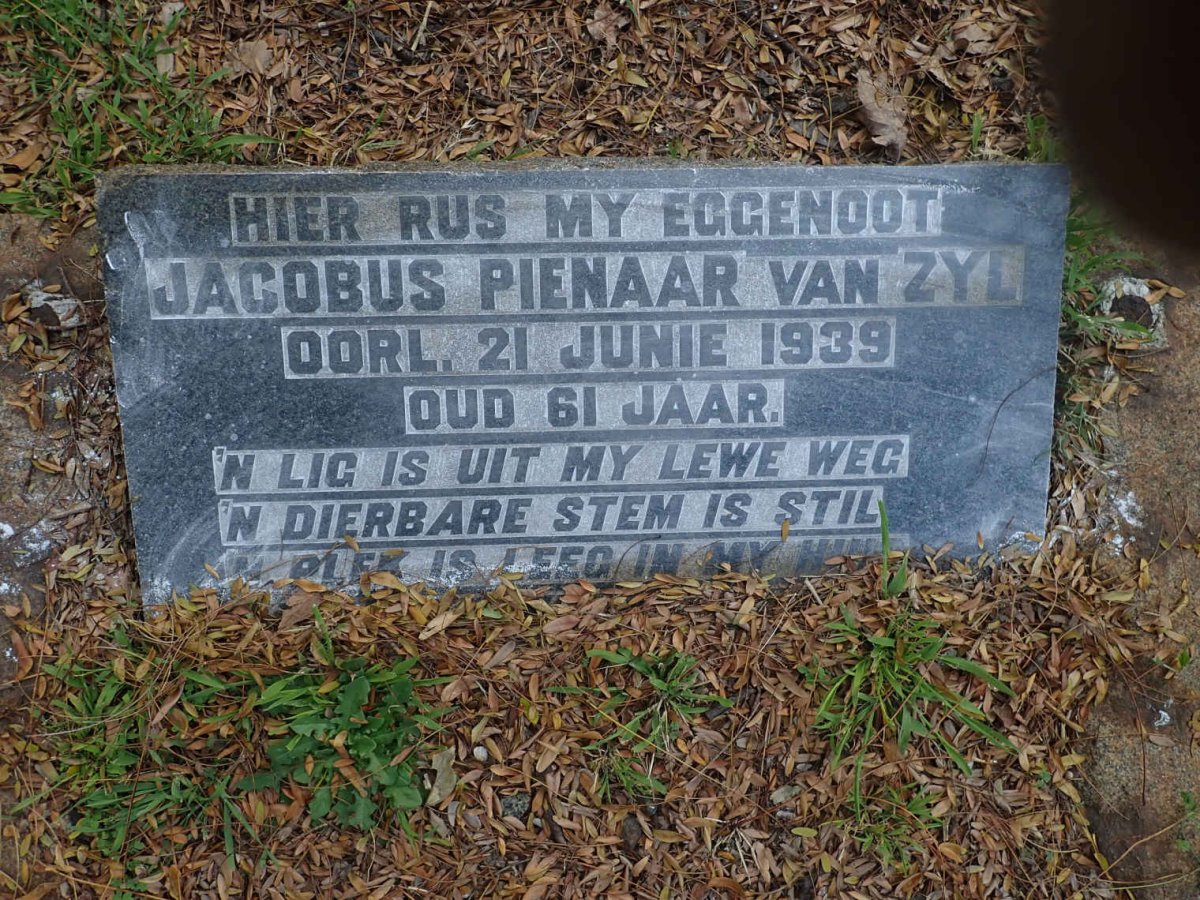 ZYL Jacobus Pienaar, van -1939