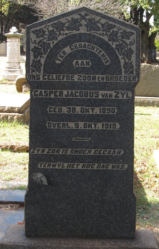 ZYL Casper Jacobus, van 1890-1918
