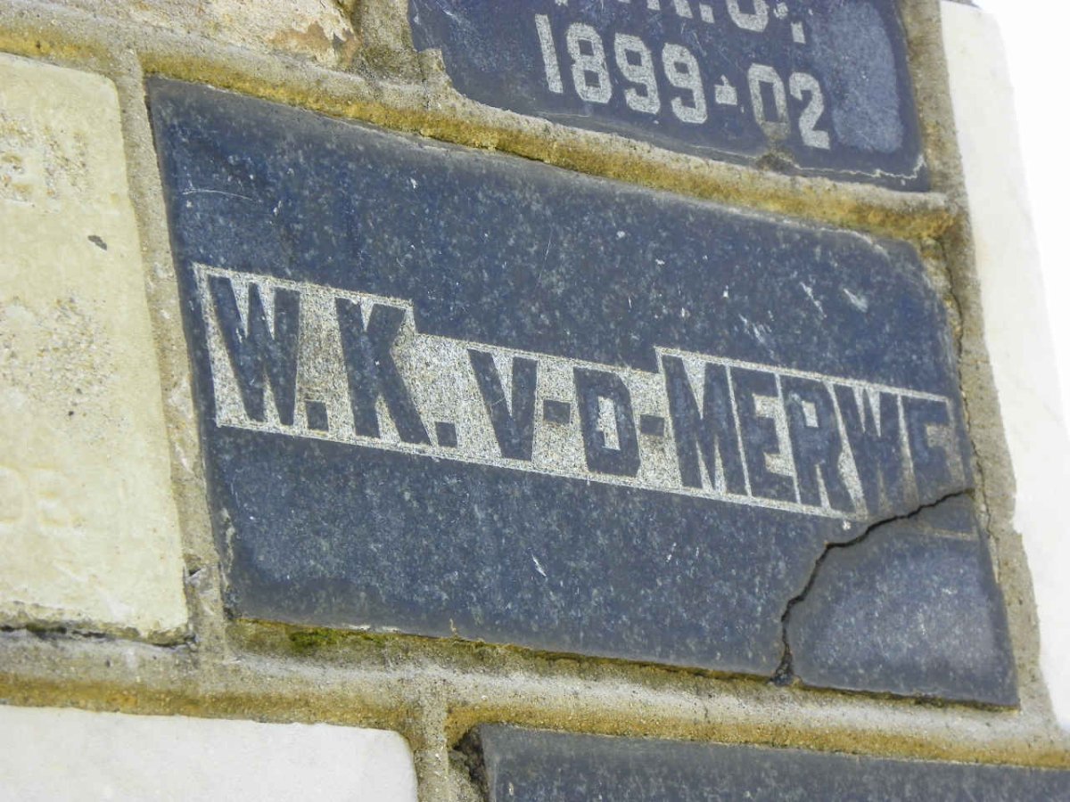 MERWE W.K., v.d.