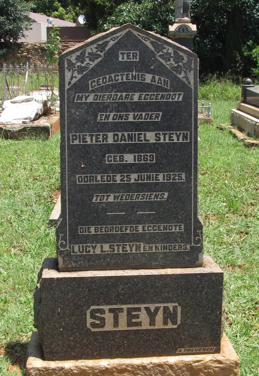 STEYN Pieter Daniel 1869-1925