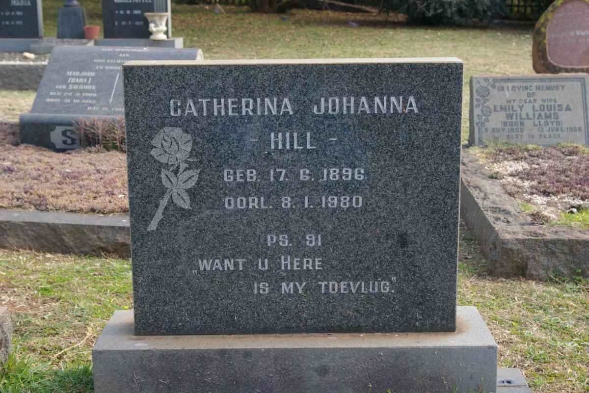 HILL Catherina Johanna 1896-1980
