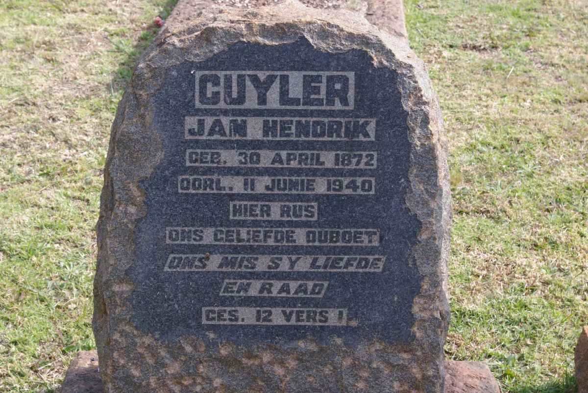 CUYLER Jan Hendrik 1872-1940