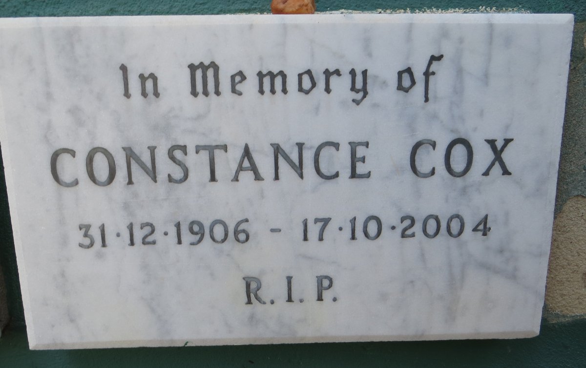 COX Constance 1906-2004