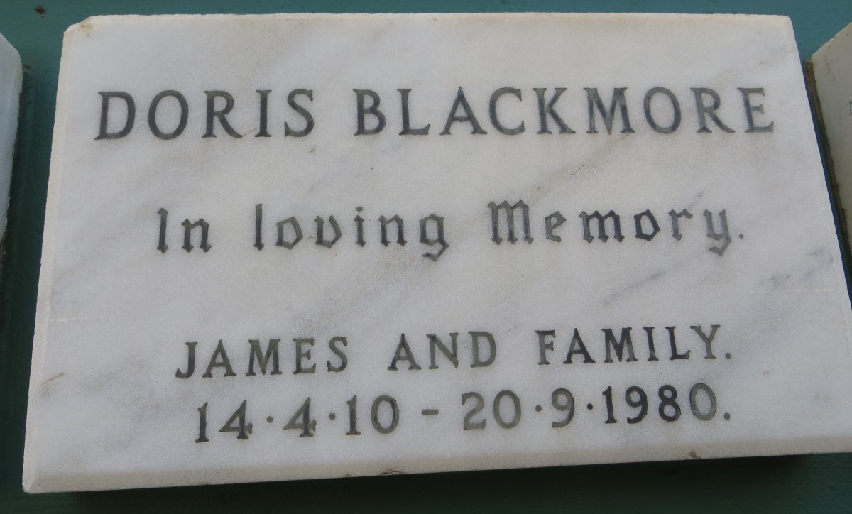 BLACKMORE Doris 1910-1980