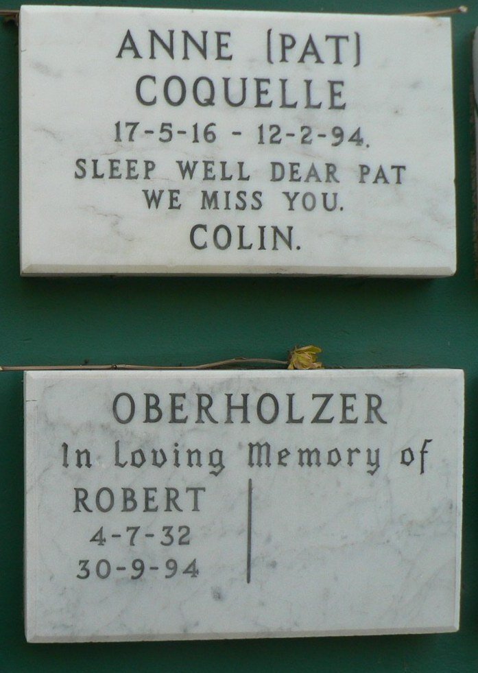 COQUELLE Anne 1916-1994 :: OBERHOLZER Robert 1932-1994
