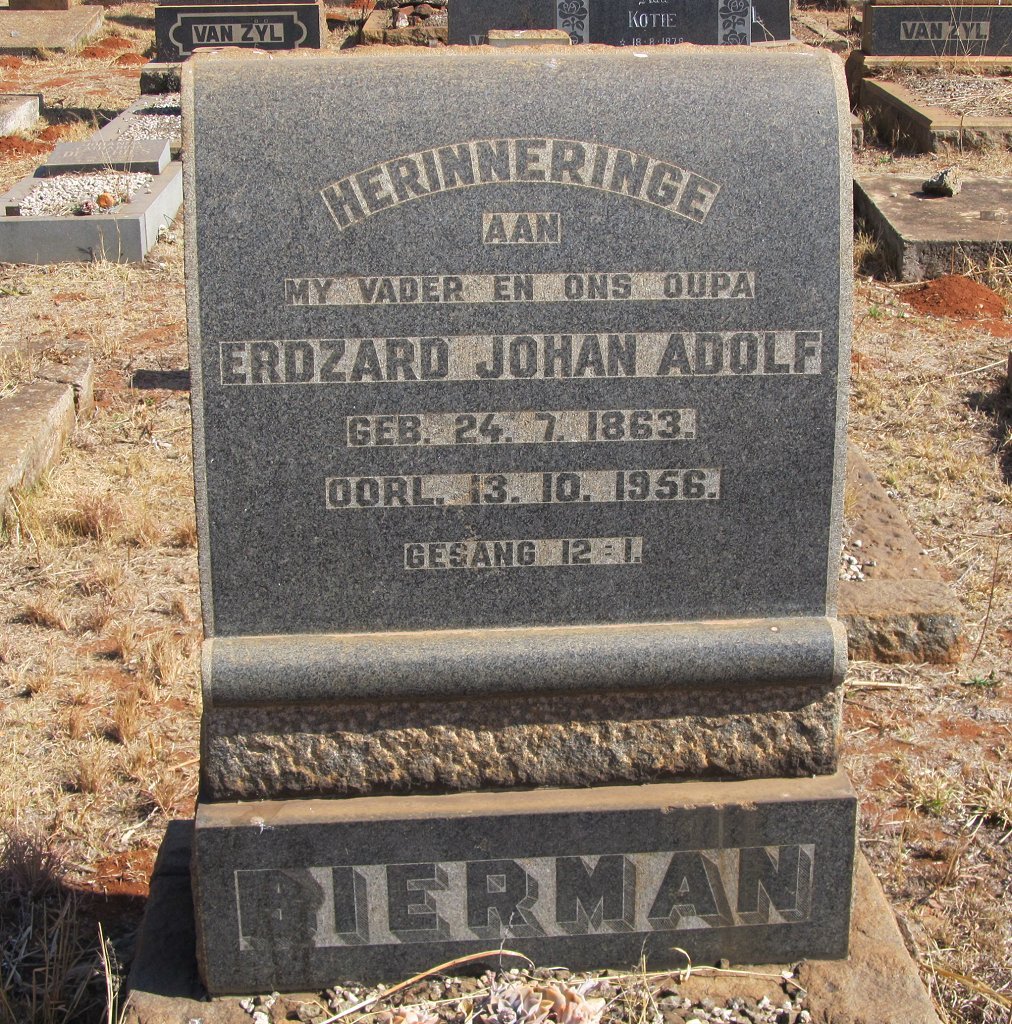 BIERMAN Erdzard Johan Adolf 1863-1956