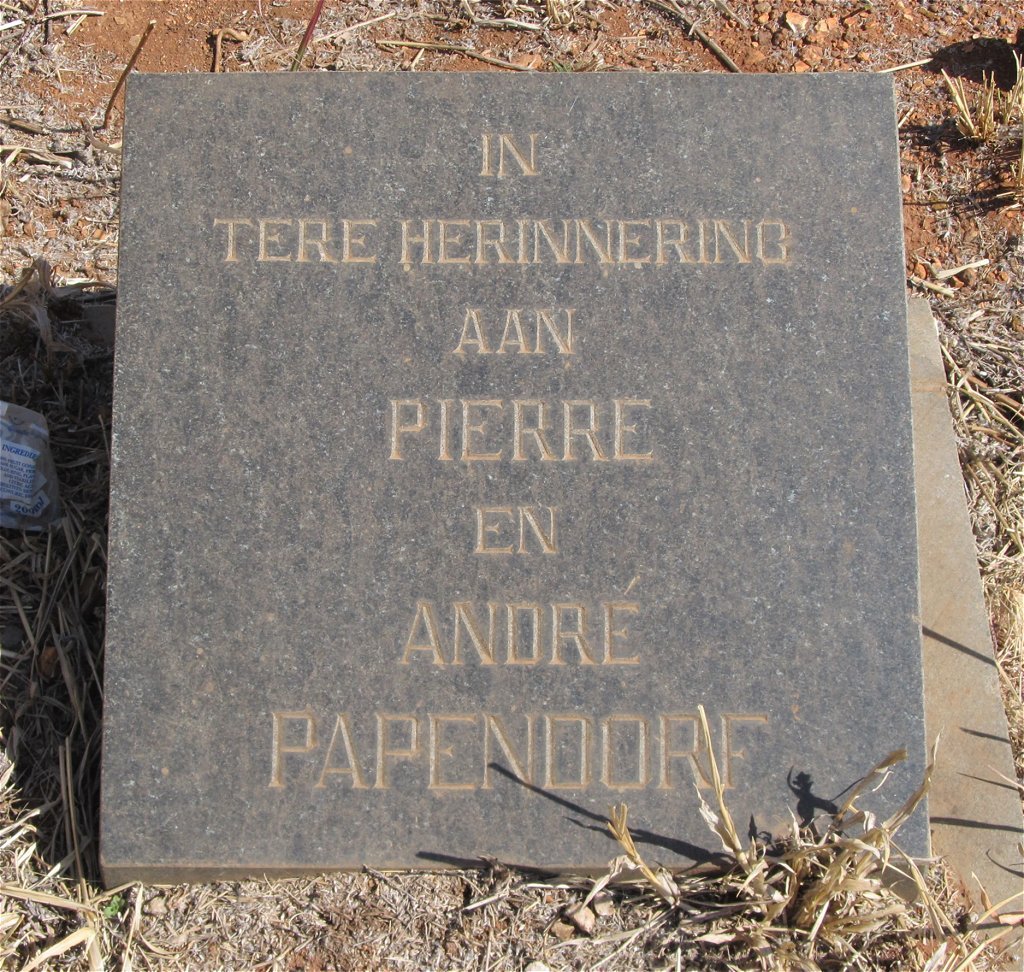 PAPENDORF Pierre ?-? :: PAPENDORF Andre ?-?