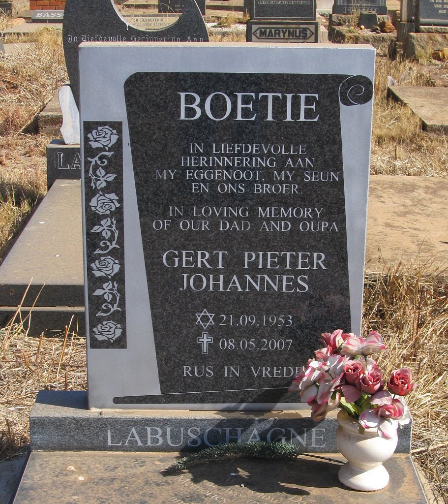 LABUSCHAGNE Gert Pieter Johannes 1953-2007