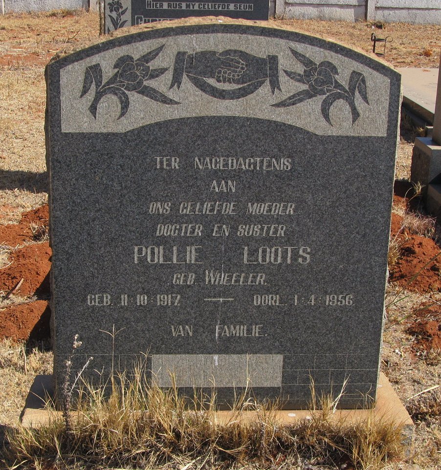 LOOTS Pollie nee WHEELER 1917-1956