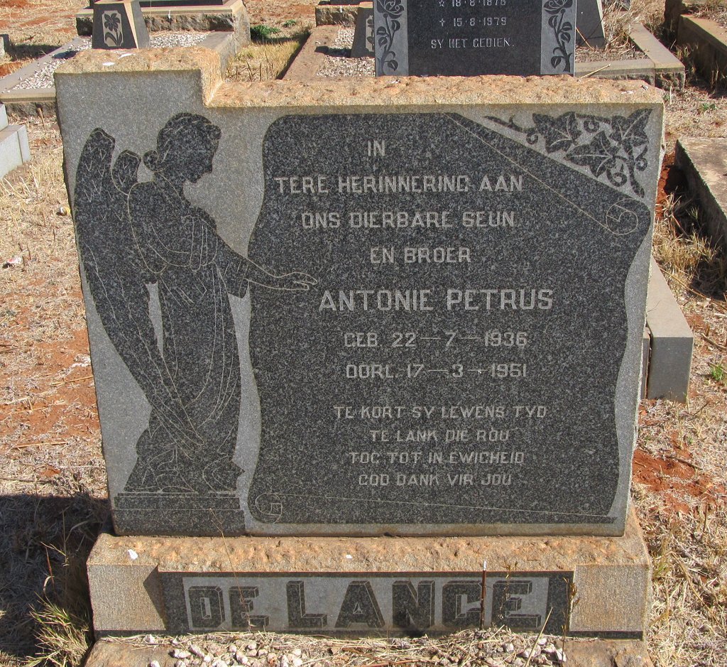 LANGE Antonie Petrus, de 1936-1951
