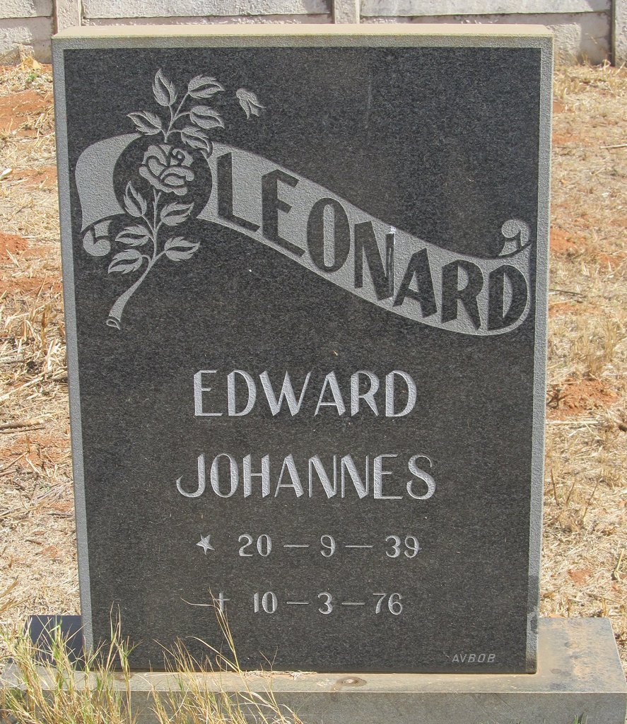 LEONARD Edward Johannes 1939-1976