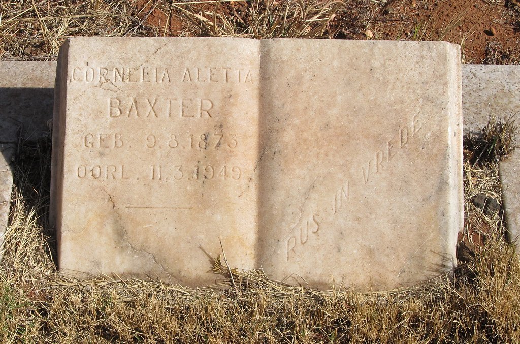 BAXTER Cornelia Aletta 1873-1949
