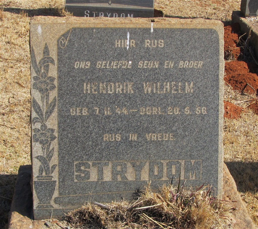 STRYDOM Hendrik Wilhelm 1944-1956