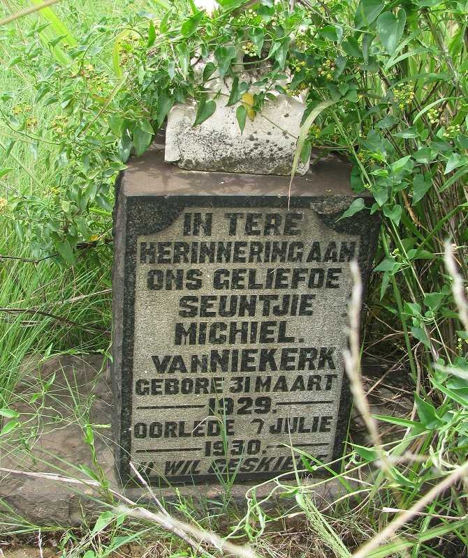 NIEKERK Michiel, van 1929-1930